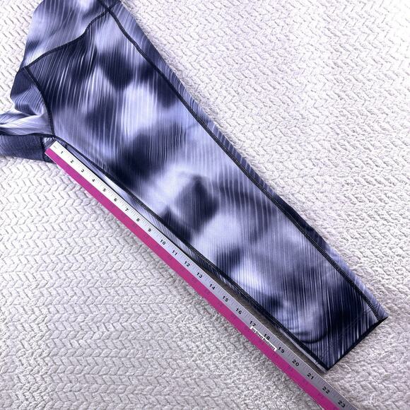 Athleta Legging Sz M Yoga Capri Pants‎ Cross Training Silver Running Black - Picture 7 of 10